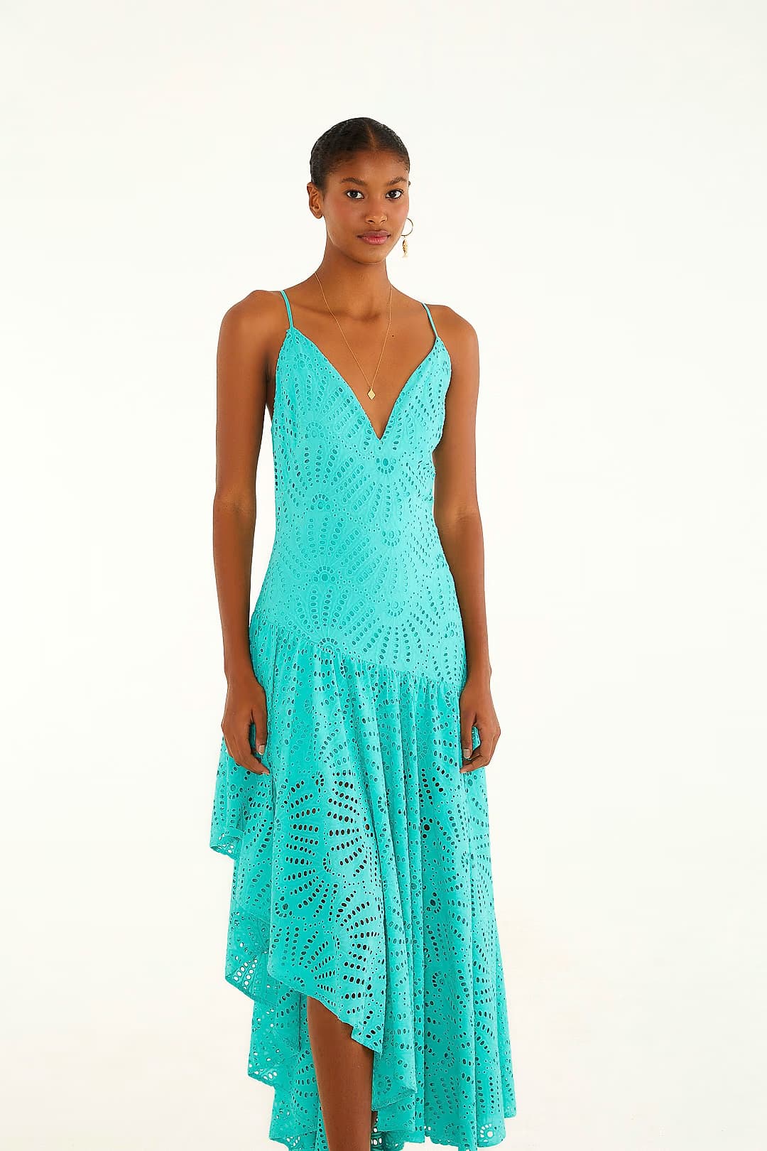 vestido assimétrico laise banana — foto 2