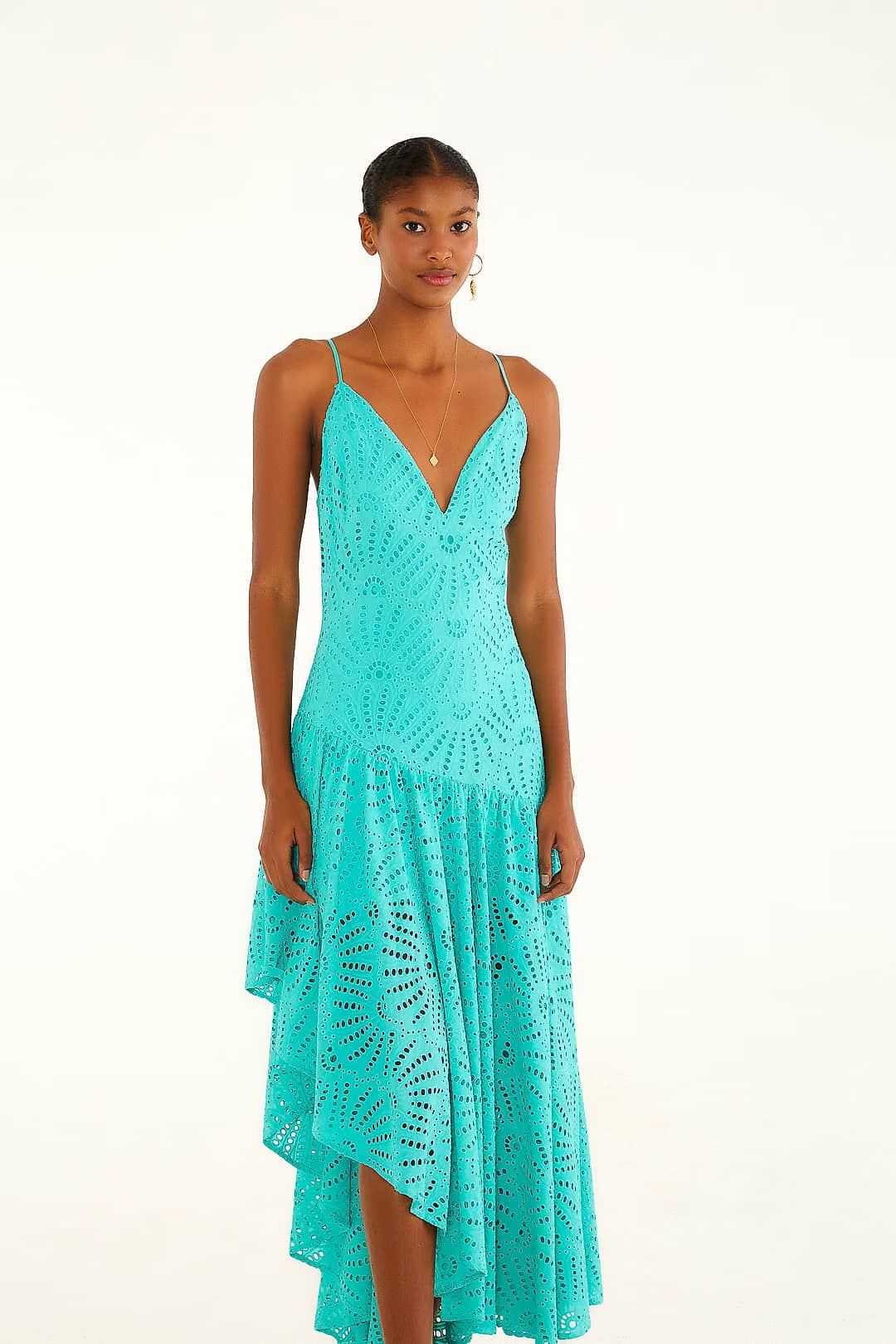 vestido assimétrico laise banana — foto 2